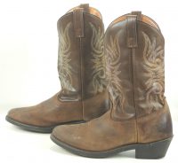 Laredo 4242 Brown Cowboy Western Work Boots Oil Chemical Resistant Men