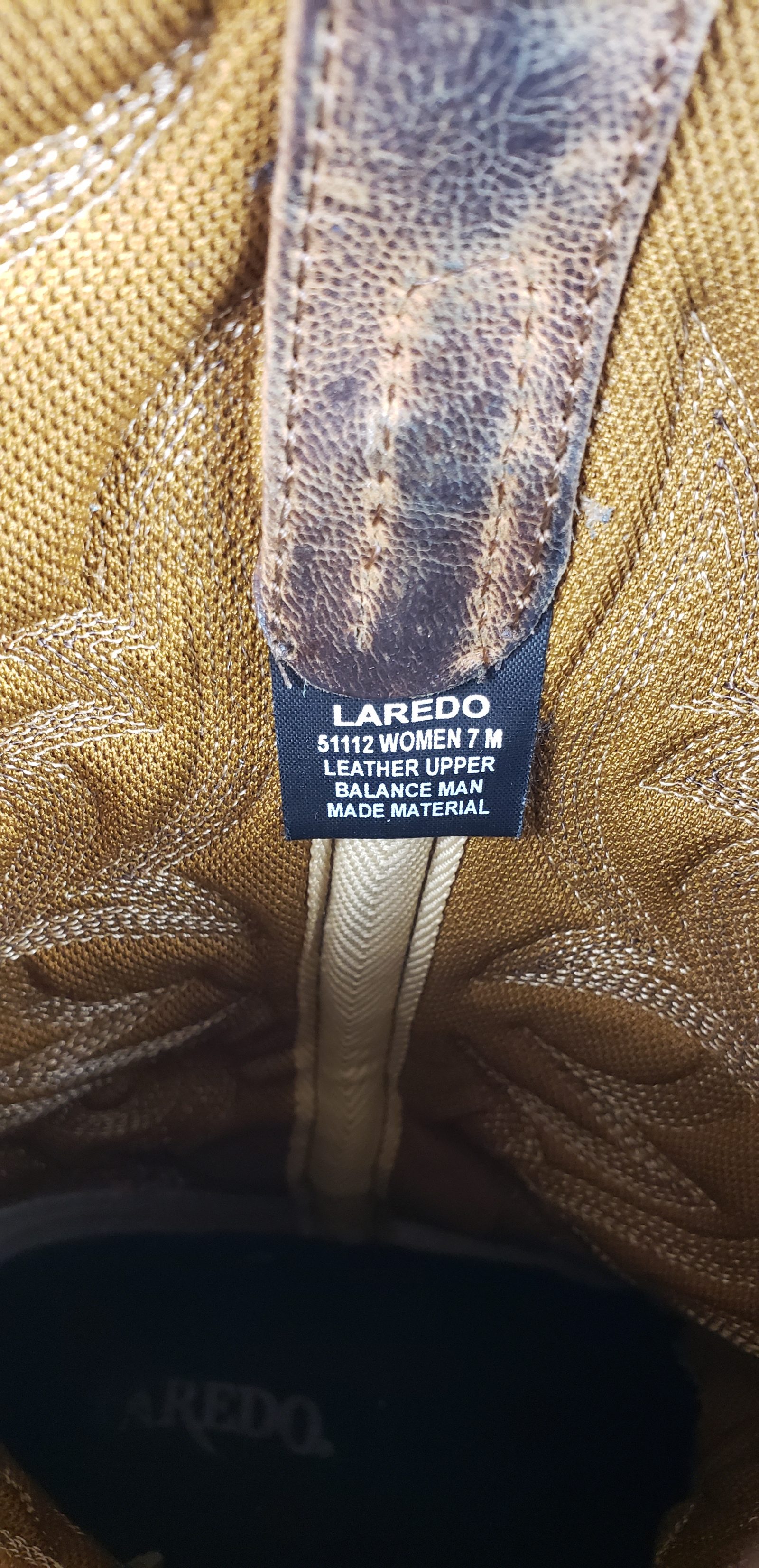 Laredo Maddie Distressed Brown Leather Cowboy Western Boots 51112 Women