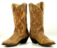 Laredo Maricopa Distressed Brown Leather Cowboy Western Boots 51041 Women
