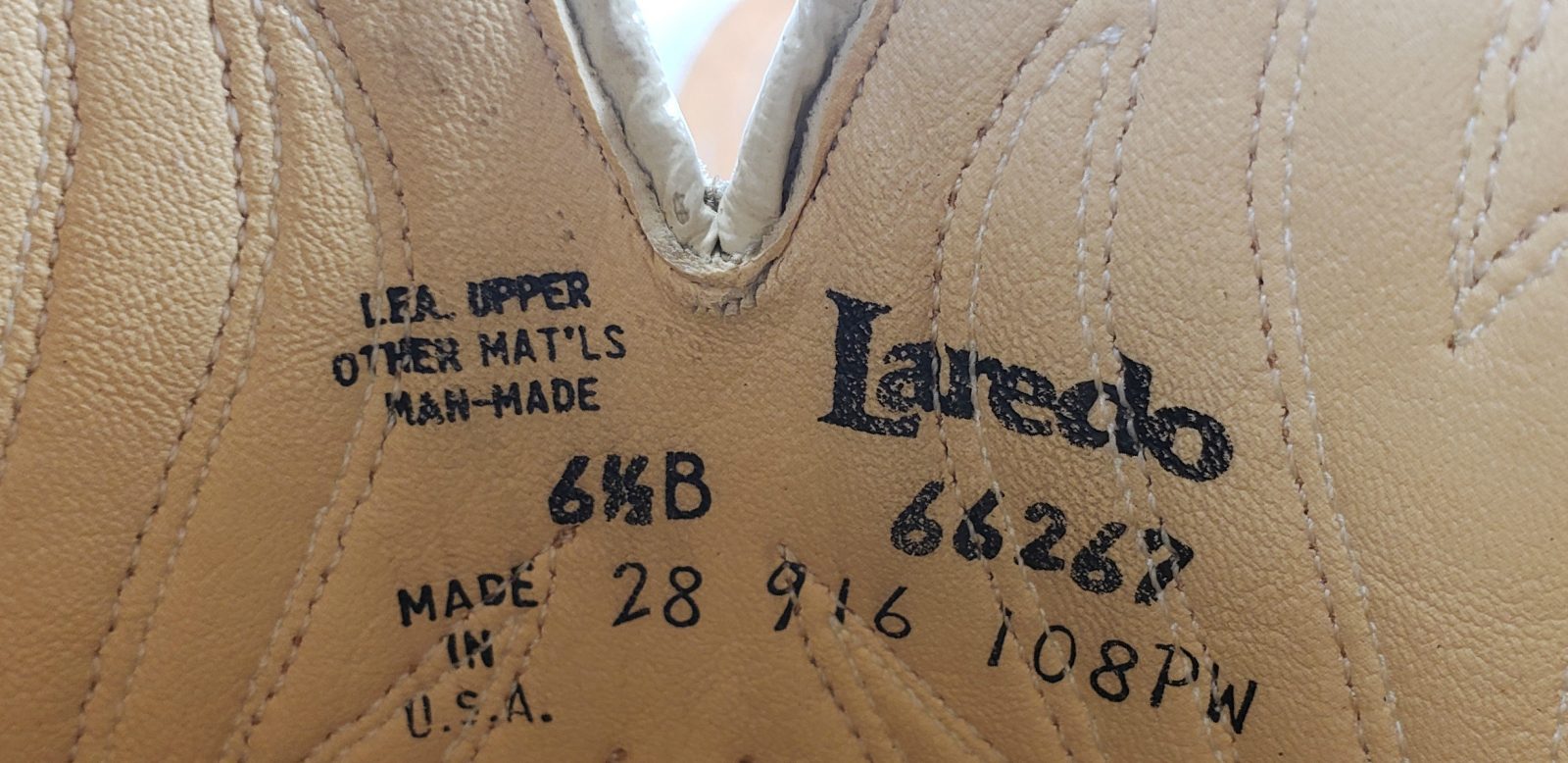 Laredo Tall Caramel Brown Leather Western Cowboy Boots Hi Heel US Made Women