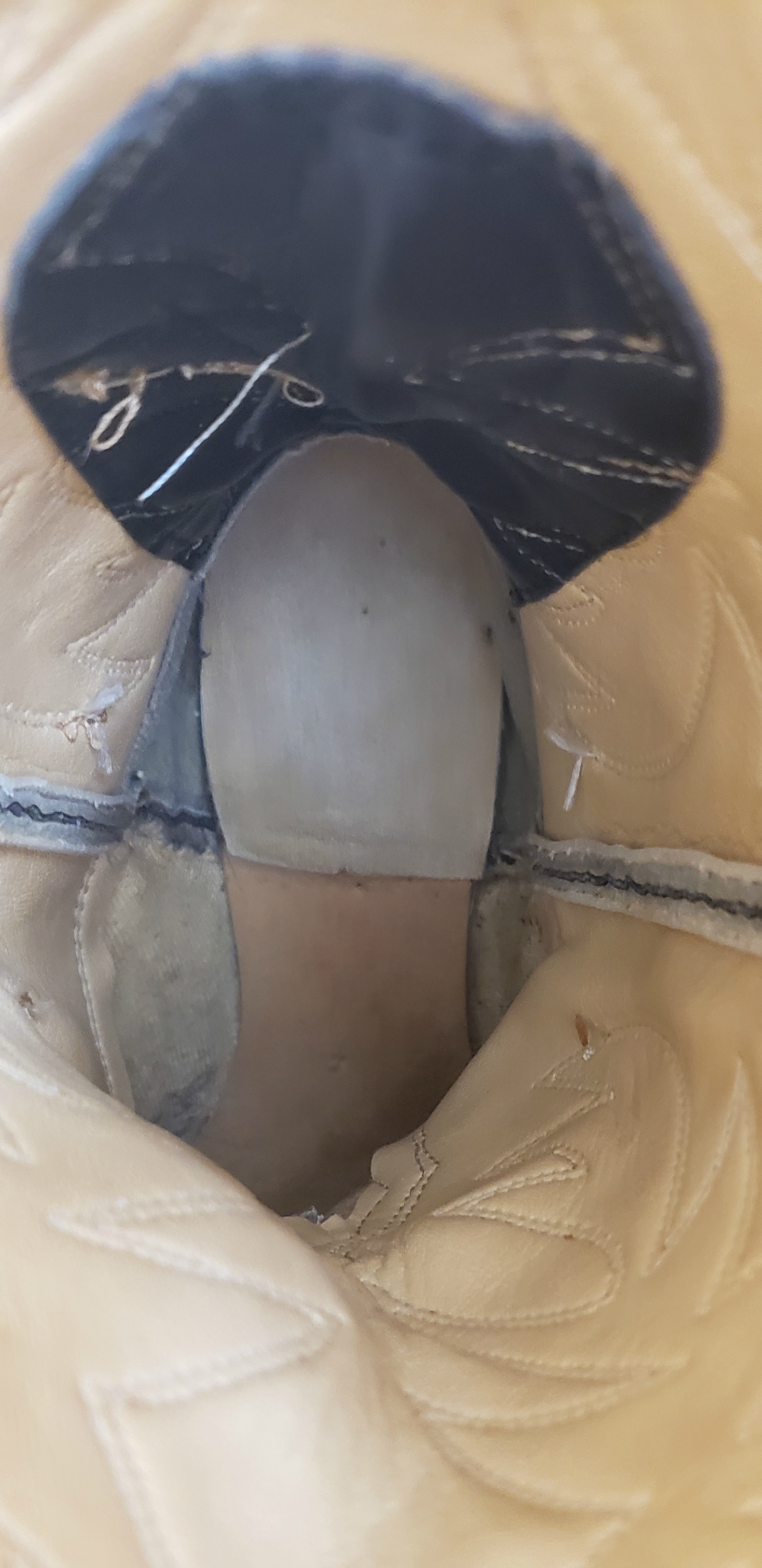 Laredo Tall Caramel Brown Leather Western Cowboy Boots Hi Heel US Made Women