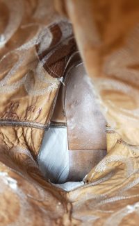 Nocona Western Cowboy Boots Two Tone Brown Leather Vintage US Made (9)