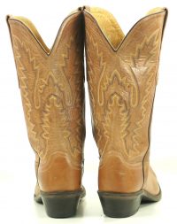 Old West Marbled Honey Brown Leather Cowboy Western Boots LF1529 Women
