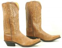 Old West Marbled Honey Brown Leather Cowboy Western Boots LF1529 Women