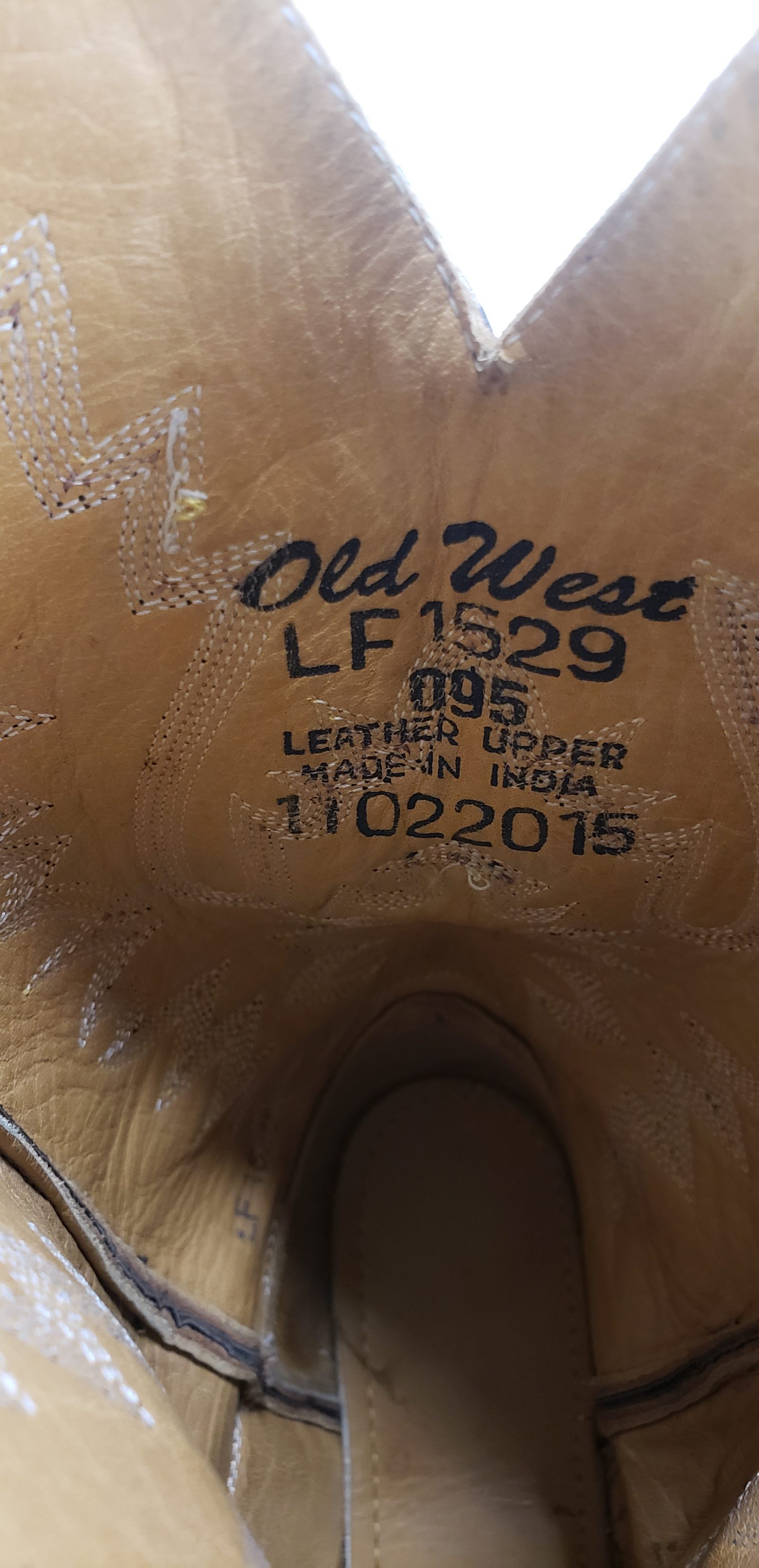 Old West Marbled Honey Brown Leather Cowboy Western Boots LF1529 Women