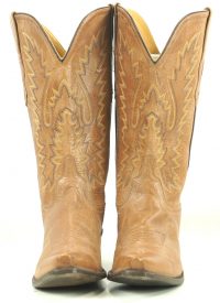 Old West Marbled Honey Brown Leather Cowboy Western Boots LF1529 Women