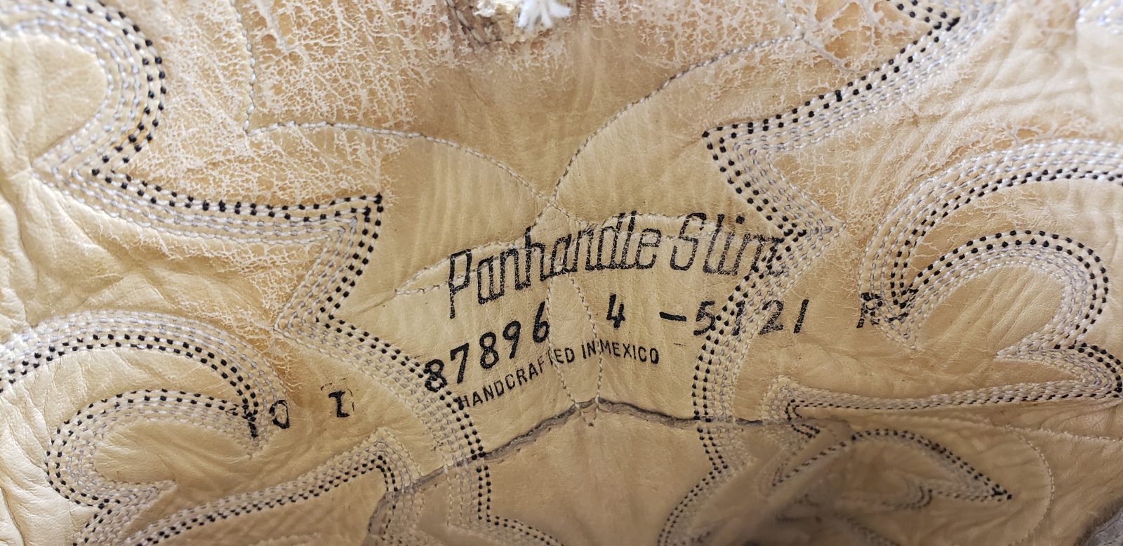 Panhandle Slim Full Quill Ostrich Patchwork Two Tone Cowboy Boots Men