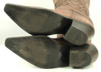 Penny Loves Kenny Hi Noon Tall Distressed Brown Snip Toe Cowboy Boots Women