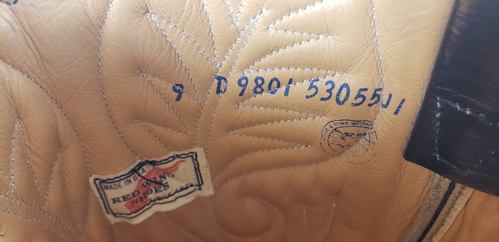 Red Wing Pecos Brown Rockabilly Cowboy Work Boots Vintage US Union Made Mens (9)