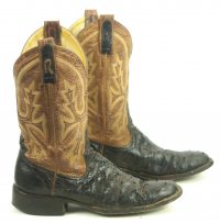 Rod Patrick Full Quill Ostrich Custom Cowboy Boots 10 Row Stitch Men