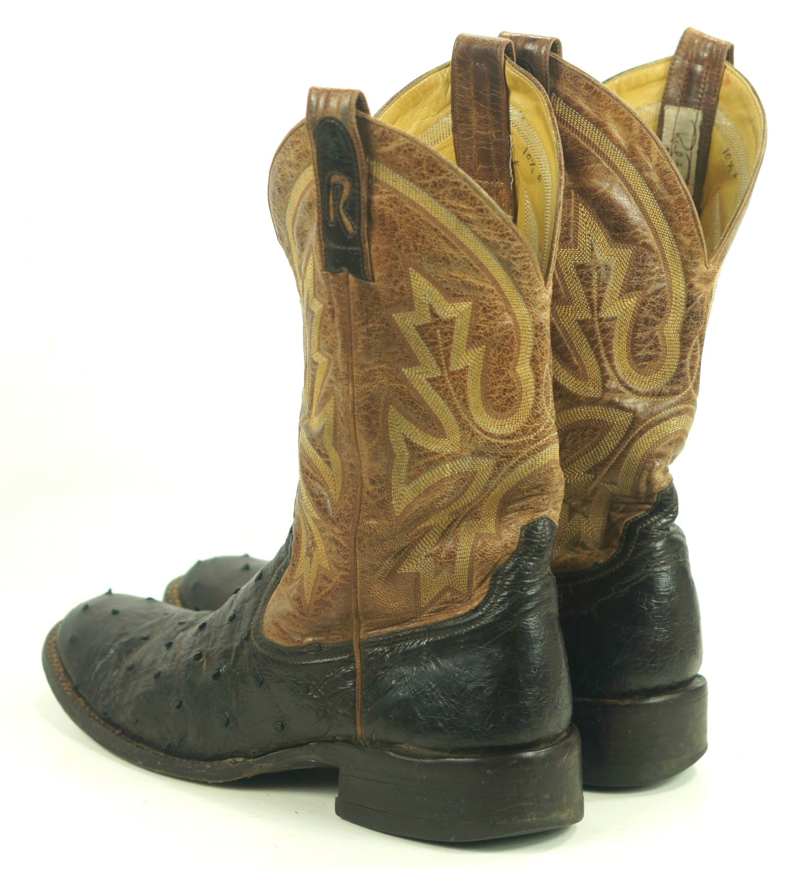Rod Patrick Full Quill Ostrich Custom Cowboy Boots 10 Row Stitch Men