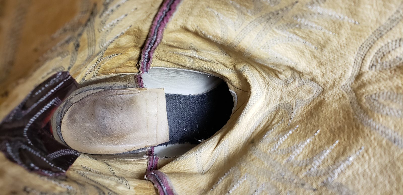 Tony Lama Black Cherry Leather Western Cowboy Boots Vintage White Label Men (13)