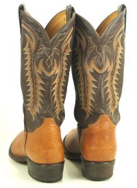 Tony Lama Cowboy Boots 8-Row Rainbow Stitch Vintage US El Paso TX Made Men