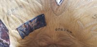 Tony Lama Cowboy Boots Peanut Brittle Vintage 70s Black Label USA Made Mens (13)