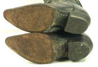 Tony Lama Lizardskin Cowboy Western Boots Vintage Spats Look Brown Black Women (10)