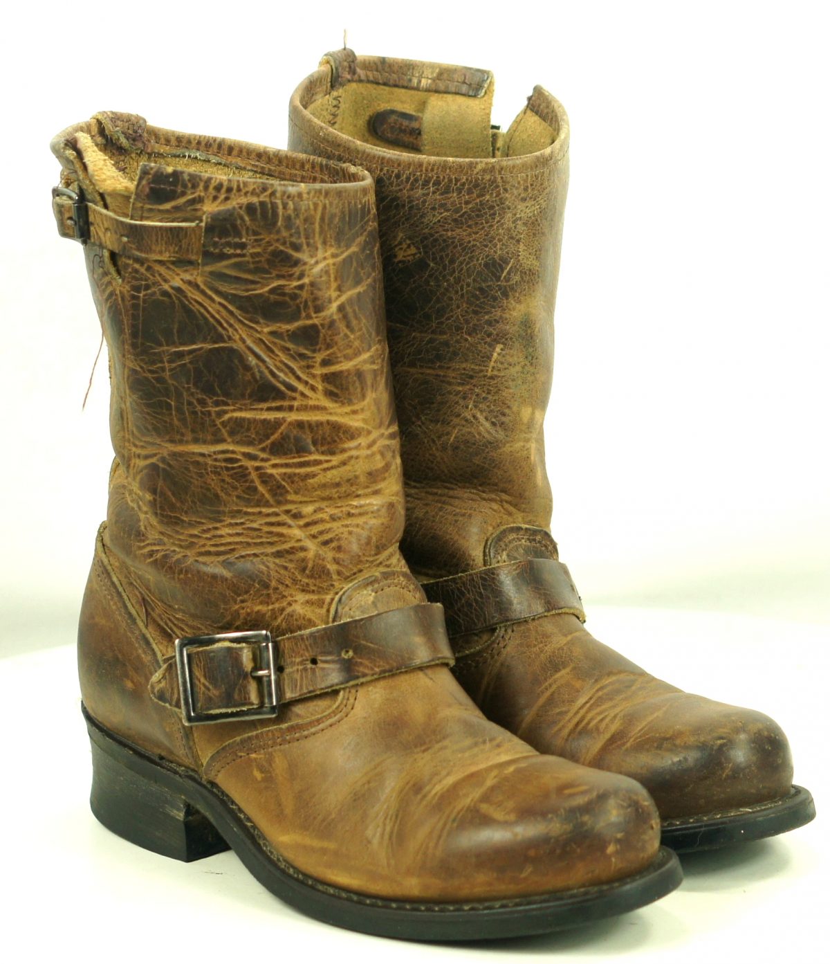 distressed boots