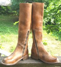 Bed Stu Manchester II 18-Inch Distressed Brown Leather Benchmade Boots Women