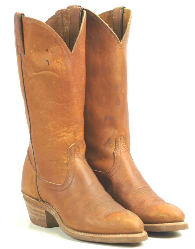 Durango Leather Cowboy Work Boots Chemigum Proof Vintage 1988 US Made Women