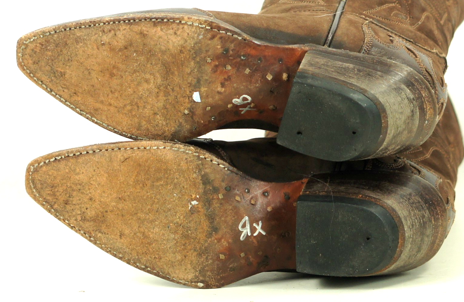 Durango Shade Old West Chocolate Brown Suede Cowboy Wingtip Boots Eagles Women