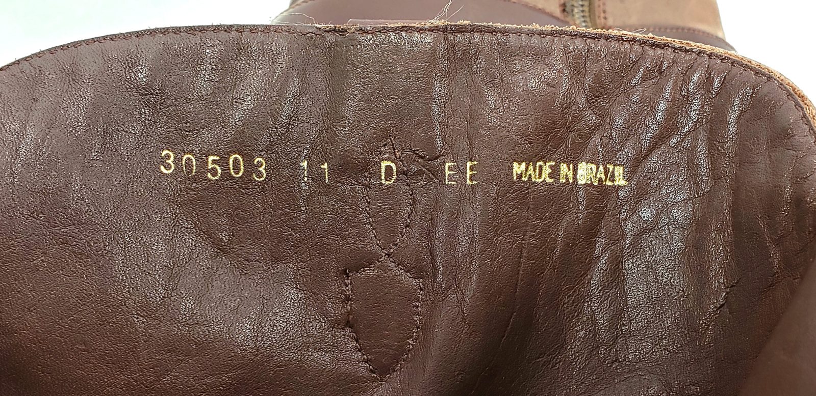 Florsheim Brown Leather Suede Biker Harness Ankle Boots Brazil Men