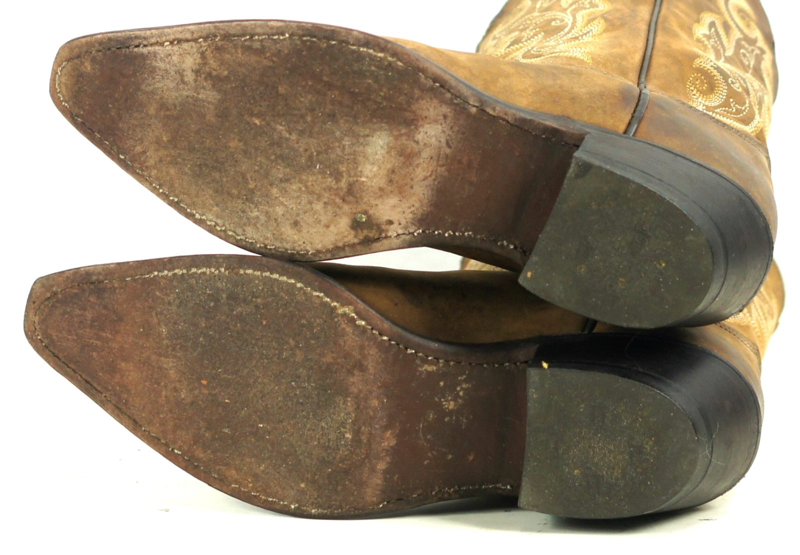 Justin Brown Leather Cowboy Western Shorty Boots USA Handcrafted Women