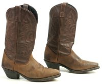 Laredo Gaucho Distressed Brown Leather Cowboy Western Boots 5763 Women