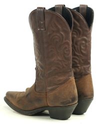 Laredo Gaucho Distressed Brown Leather Cowboy Western Boots 5763 Women