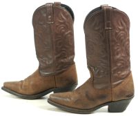 Laredo Gaucho Distressed Brown Leather Cowboy Western Boots 5763 Women