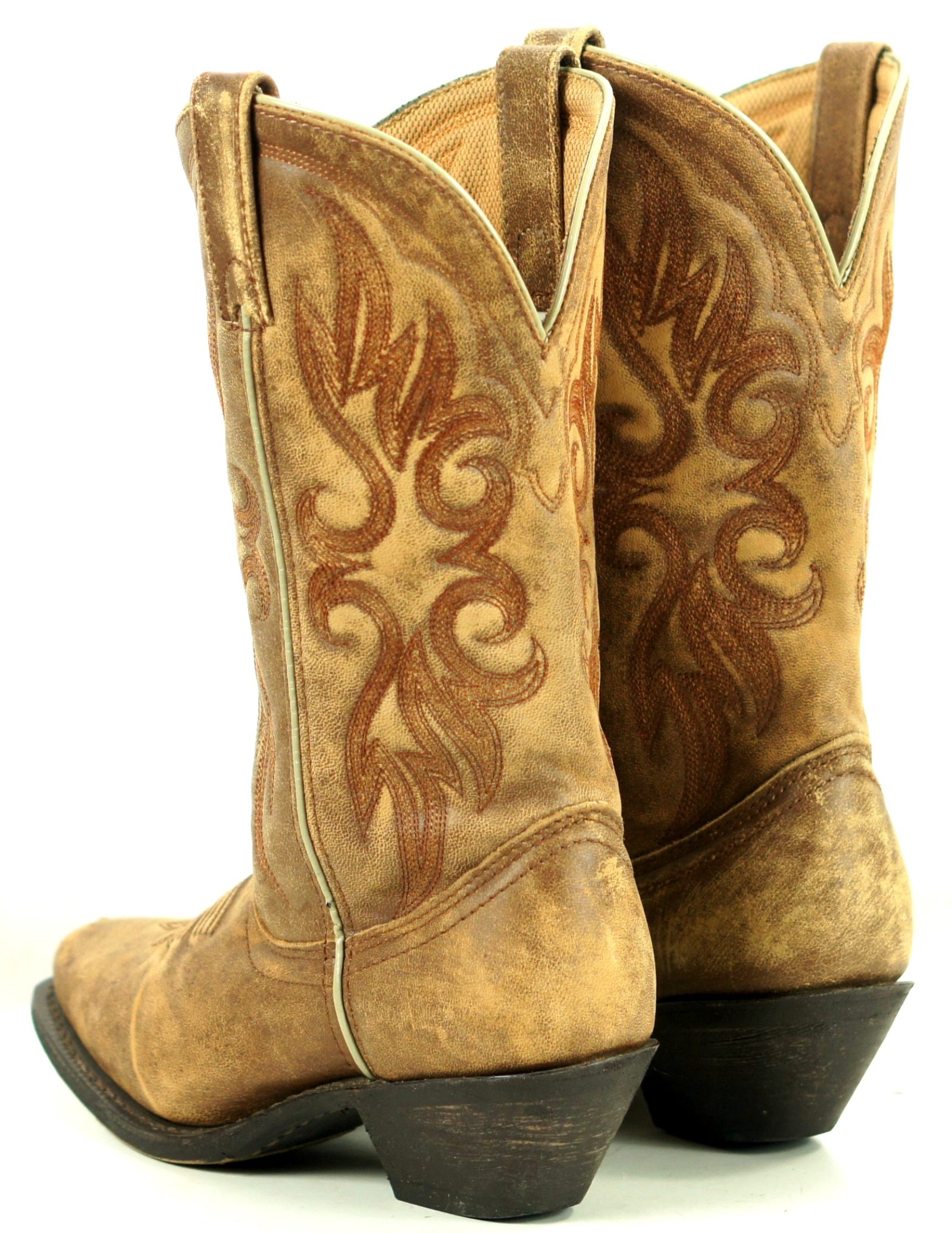 Laredo Maricopa Distressed Brown Leather Cowboy Western Boots 51041 Women