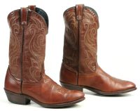 Laredo Russet Brown Leather Cowboy Western Riding Boots Men