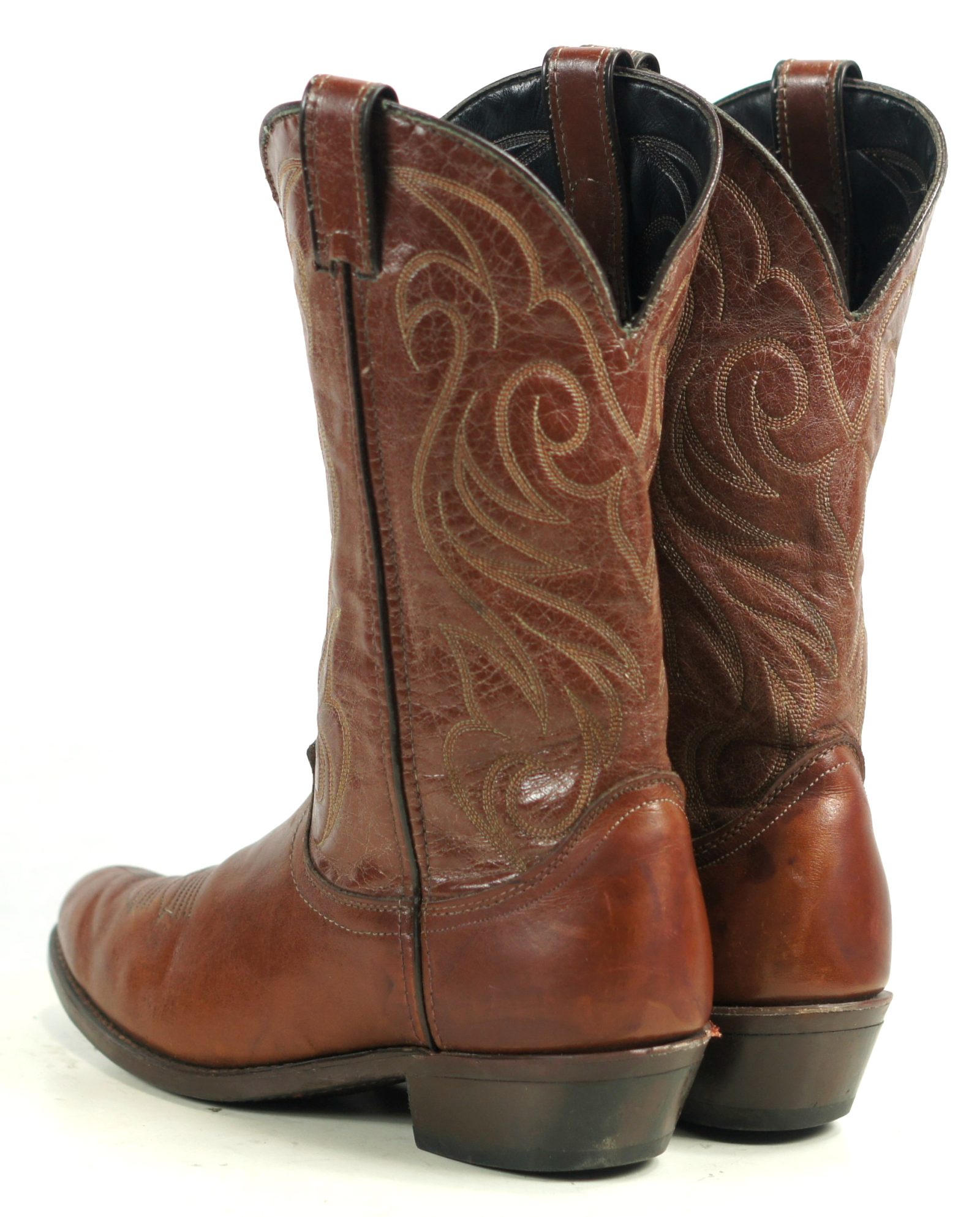 Laredo Russet Brown Leather Cowboy Western Riding Boots Men