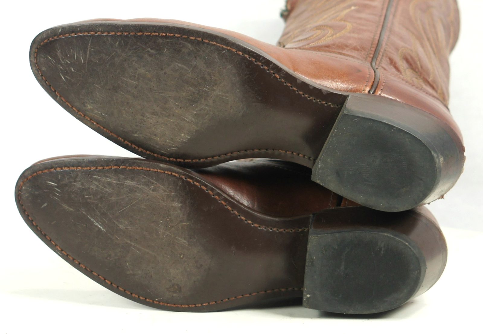 Laredo Russet Brown Leather Cowboy Western Riding Boots Men