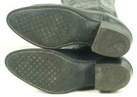 Wrangler Black Cowboy Western Work Boots Oil Resistant Vintage US Made Mens (5)