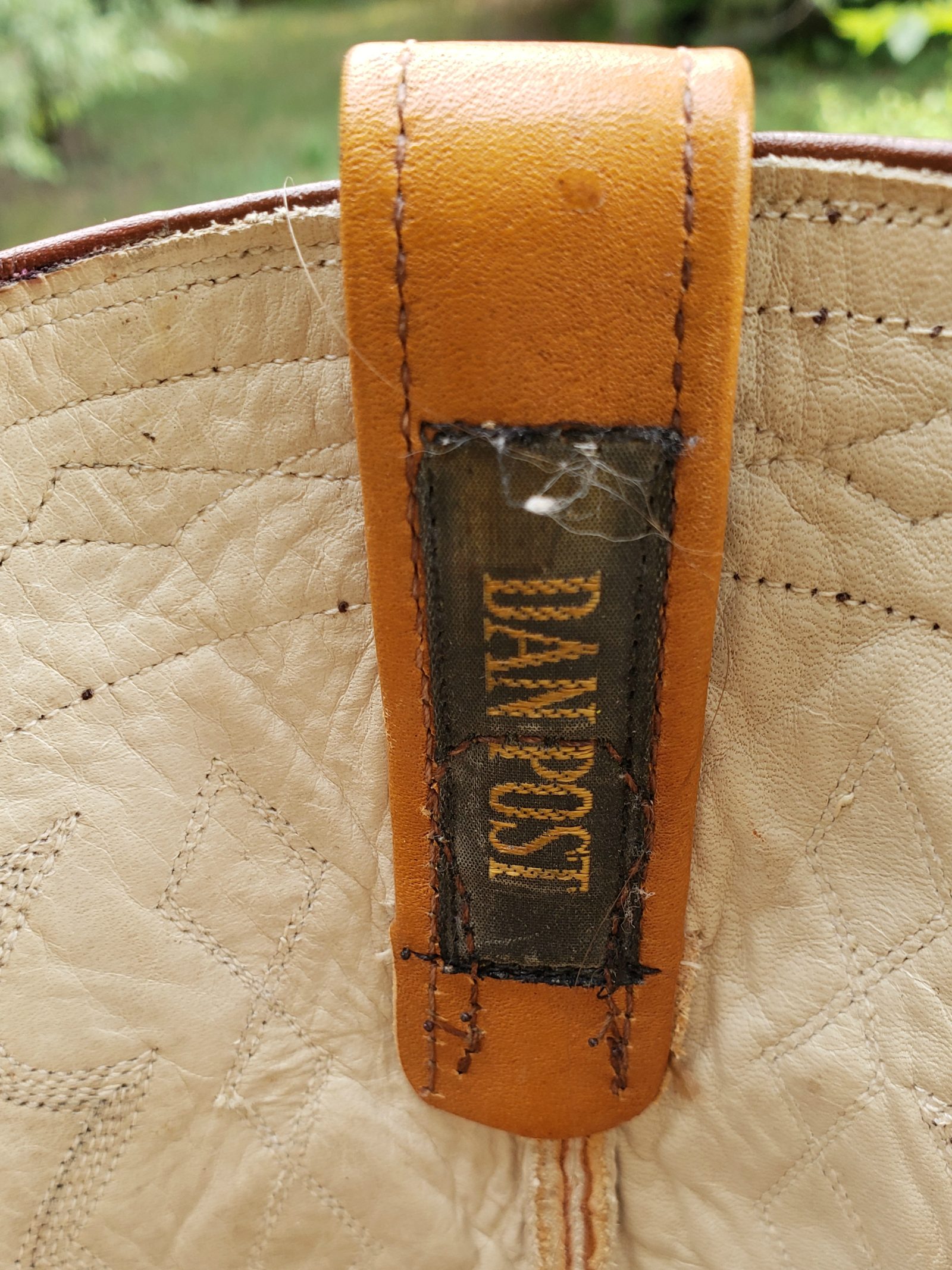 Dan Post Lizard Cowboy Western Boots Inlay Diamonds Vintage 1979 US Made Men (1)