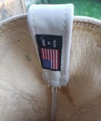 Dan Post White Snake Cowboy Wedding Boots Vintage 1988 US Made Women