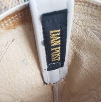 Dan Post White Snake Cowboy Wedding Boots Vintage 1988 US Made Women