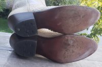 Dan Post White Snake Cowboy Wedding Boots Vintage 1988 US Made Women