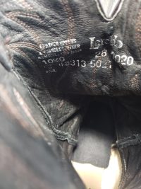 Laredo Black Leather Cowboy Western Boots Black Stitch Vintage US Made Mens (2)