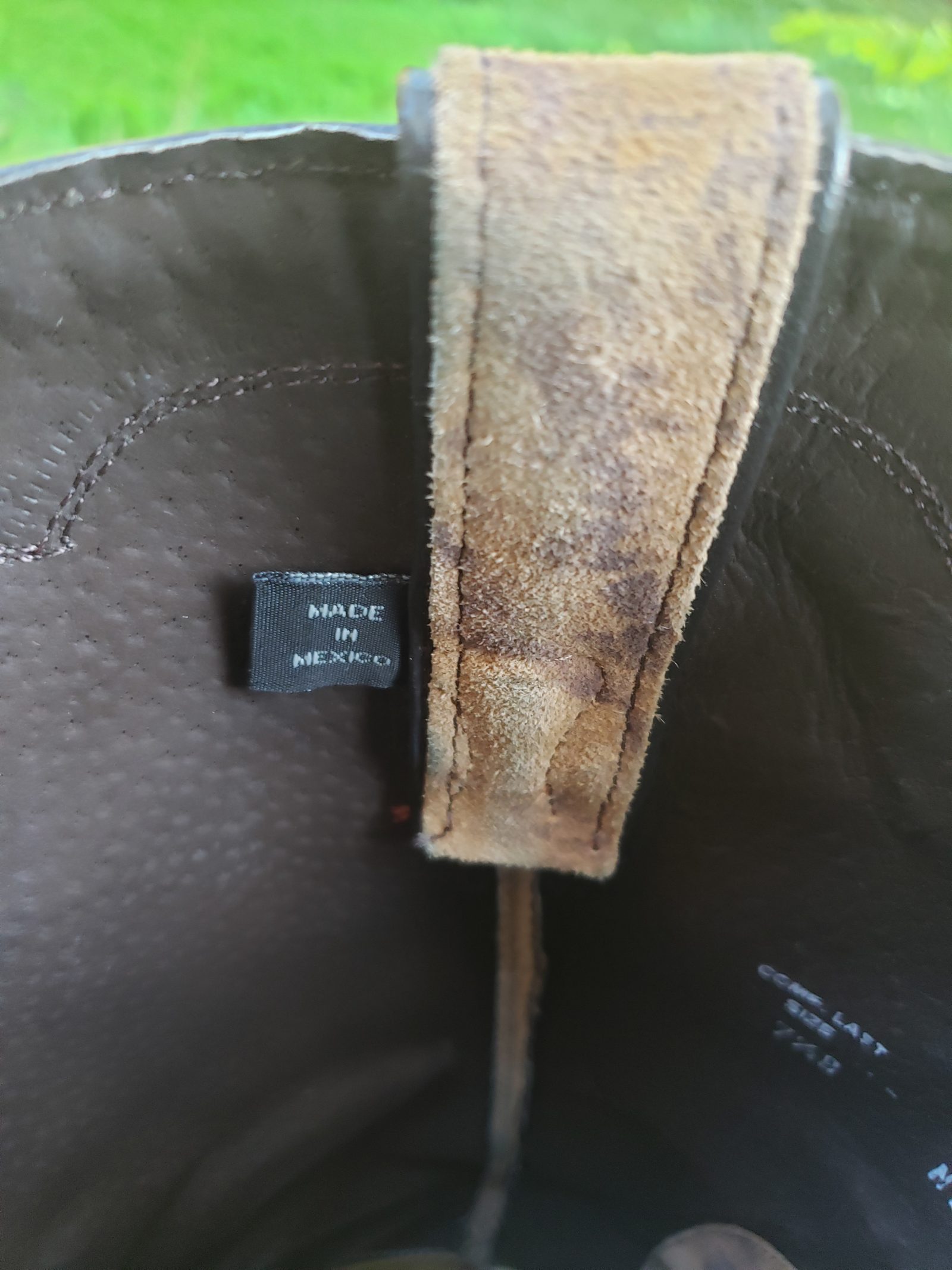 Nocona Brown Velvety Soft Suede Leopard Western Cowboy Boots Boho Women