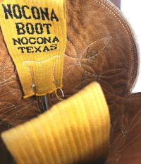 Rare Nocona Peewee Cowboy Boots Cloth Pulls Vintage 50s 60s US Made Men