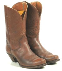 Rare Nocona Peewee Cowboy Boots Cloth Pulls Vintage 50s 60s US Made Men