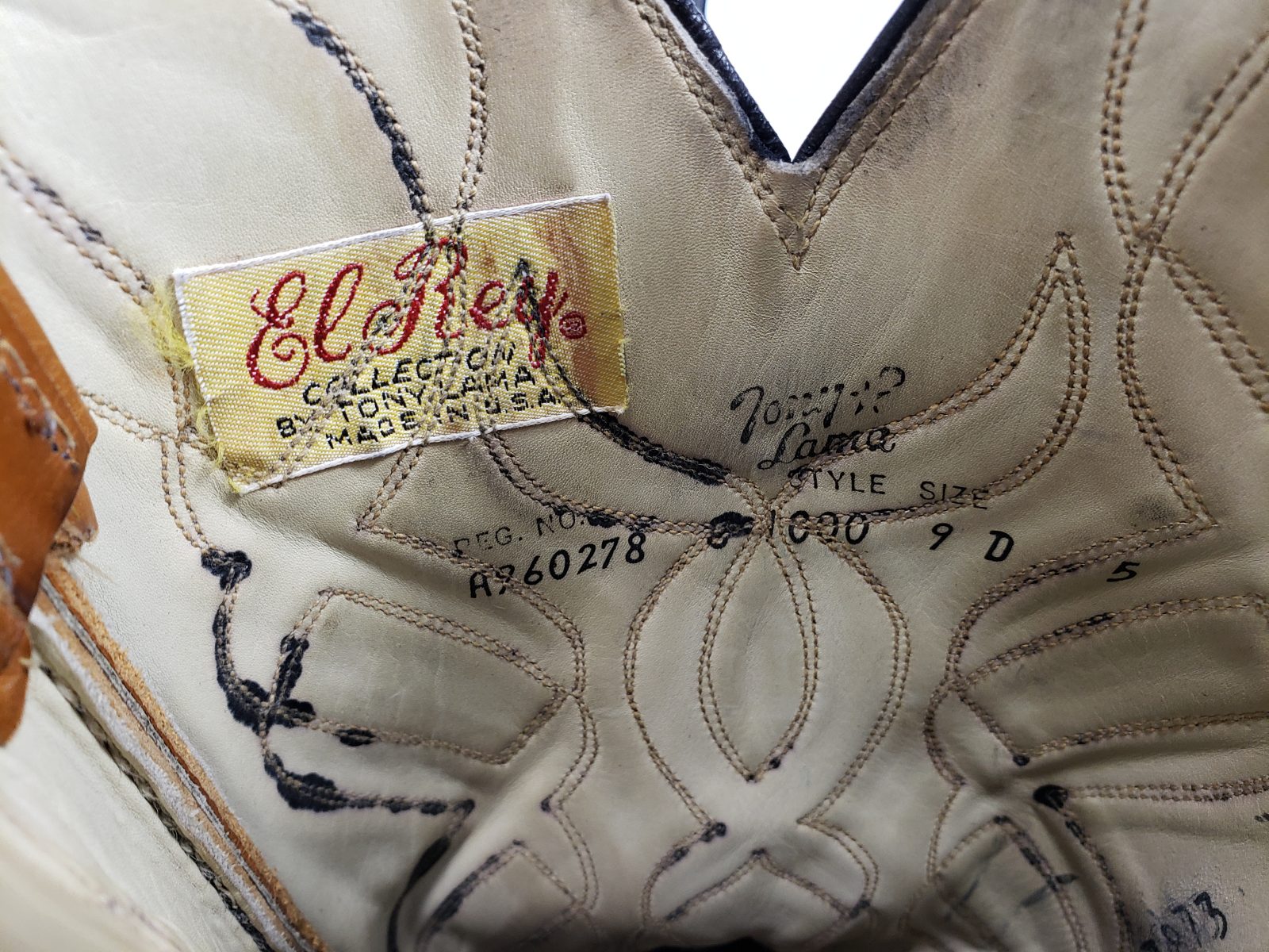 Tony Lama El Rey Full Quill Ostrich Cowboy Boots Cutouts Vintage US Made Men