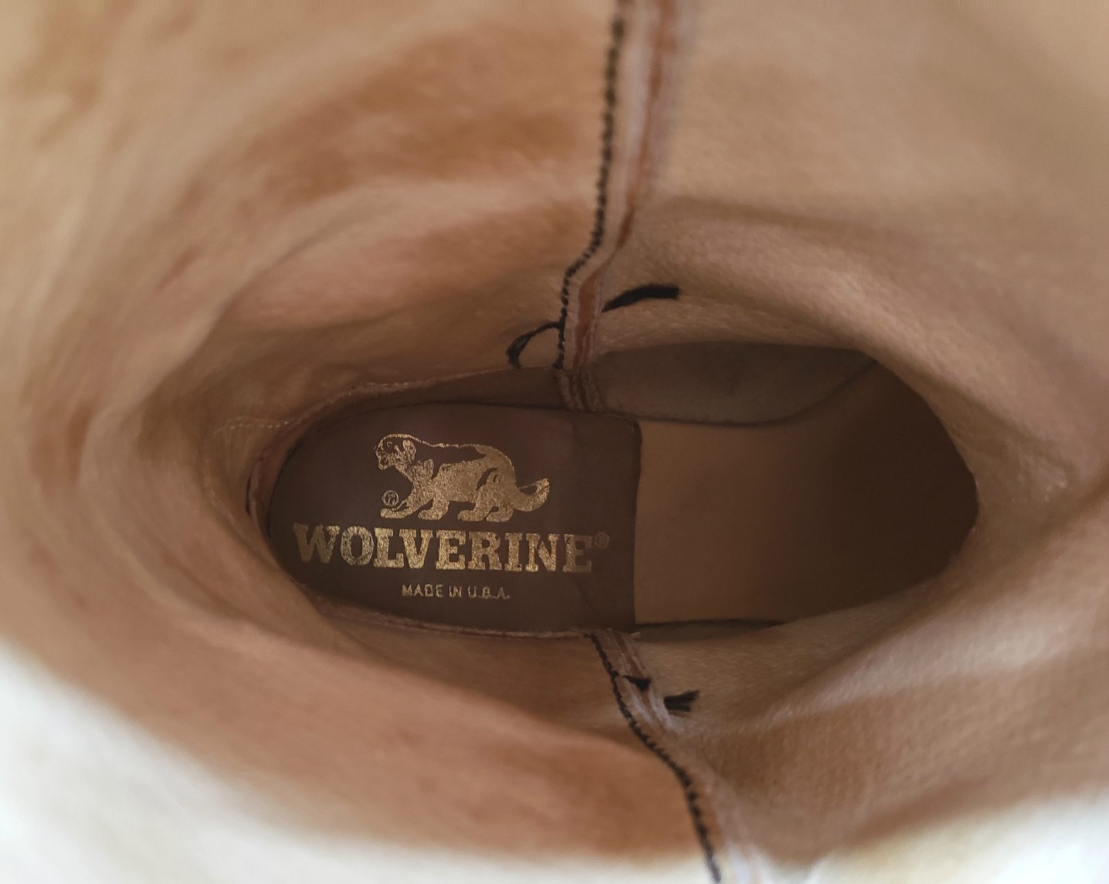 Vintage Wolverine Honey Brown Suede Cowboy Work Boots Vibram Soles Women