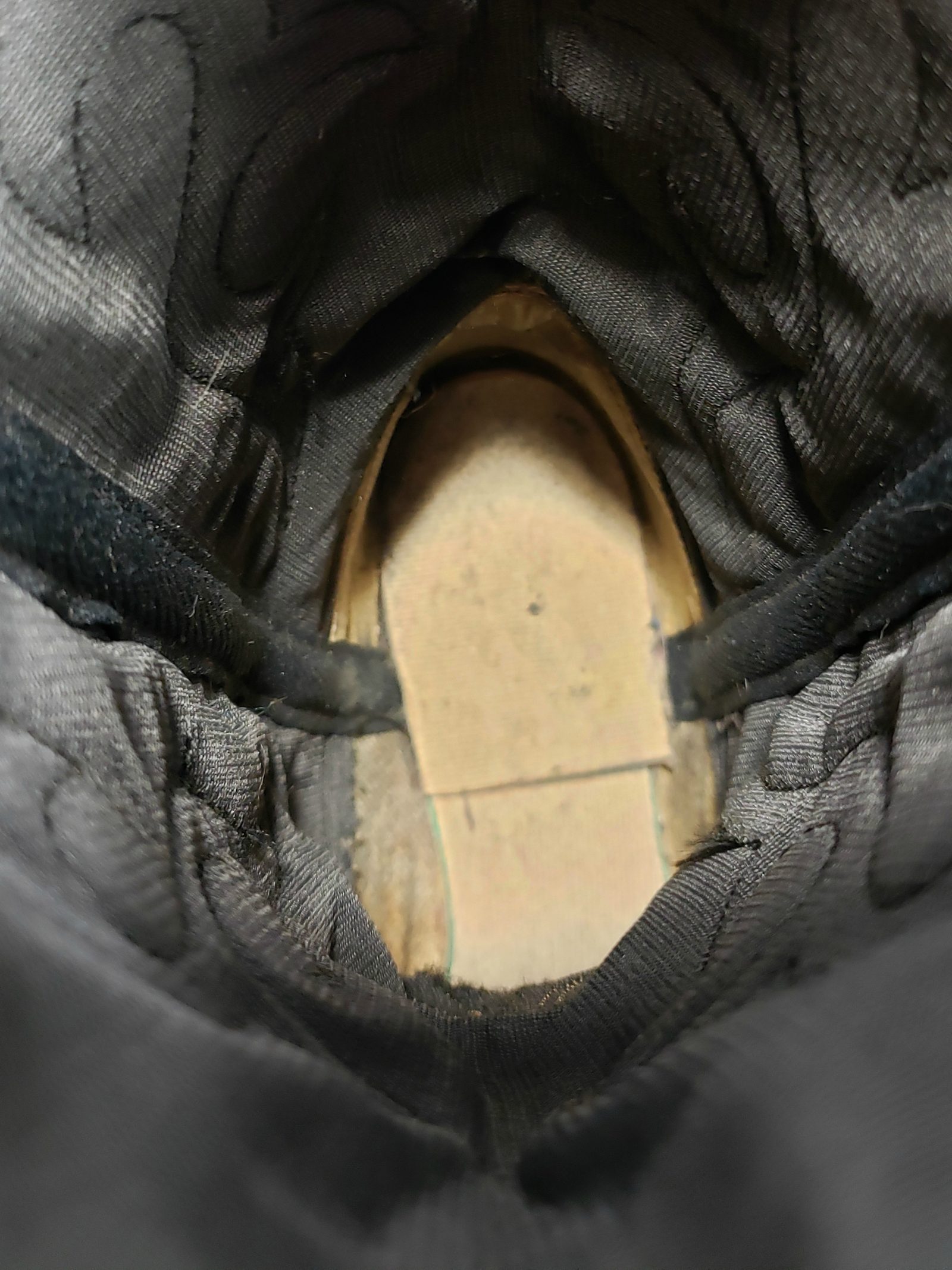 Dingo Black Brown Leather Inlay Collar Cowboy Boots Vintage US Made Women