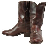 Frye Dark Reddish Brown Leather Short Boots Vintage US Made (10)