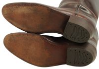 Frye Dark Reddish Brown Leather Short Boots Vintage US Made (12)
