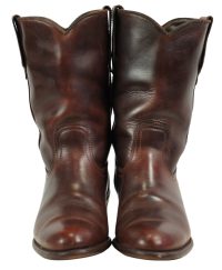Frye Dark Reddish Brown Leather Short Boots Vintage US Made (4)