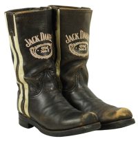Jack Daniels Old No. 7 Distressed Rockabilly Biker Work Boots 2005 Men
