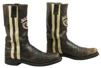 Jack Daniels Old No. 7 Distressed Rockabilly Biker Work Boots 2005 Men