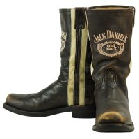 Jack Daniels Old No. 7 Distressed Rockabilly Biker Work Boots 2005 Men